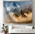 Toile Loup Pleine Lune